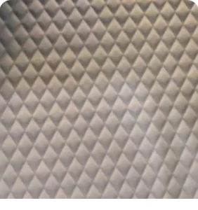 Light Gray quilted leather interior lining swatch